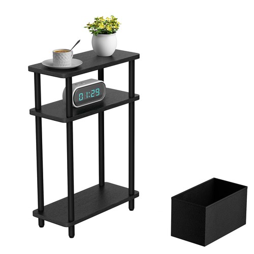 Narrow side table - side, fabric