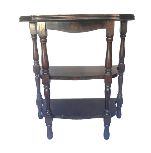 Antique half moon mahogany - antique,